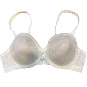 Ambrielle size 42C Demi cup cream floral pattern